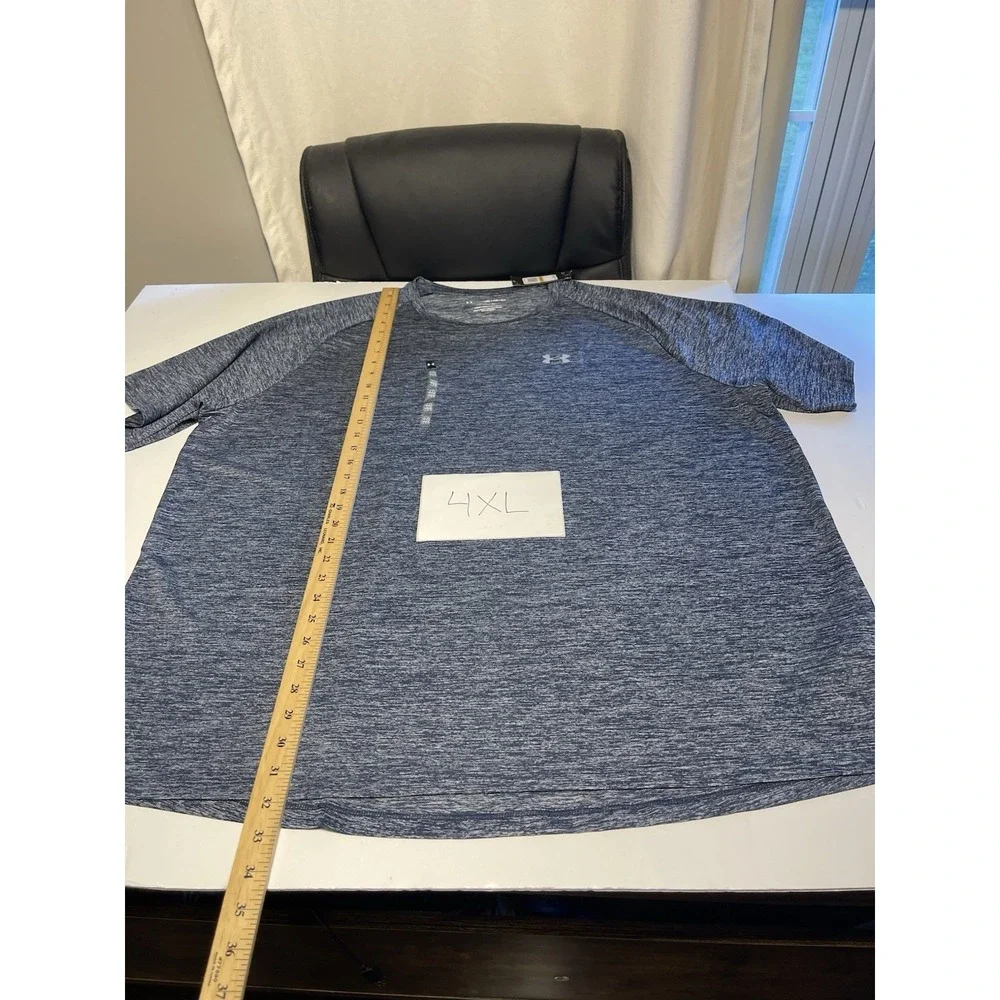 Under Armour UA Tech 2.0 T-shirt Big & Tall Blue Size 4XL New